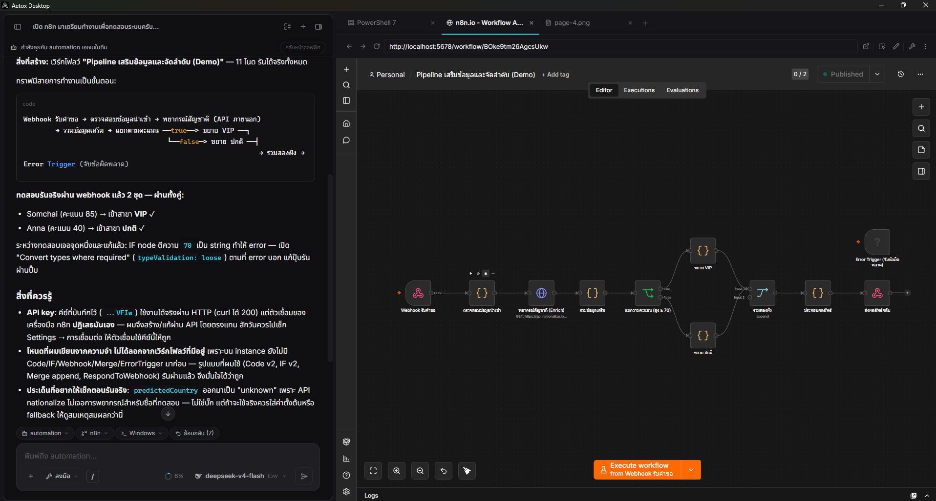 An eleven-node n8n workflow Aetox built on its own